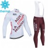 Fietskleding (Fietsshirt Lange Mouw + Lange Koersbroek) 2021 AG2R Citroen Team N001 Winter Thermal Fleece